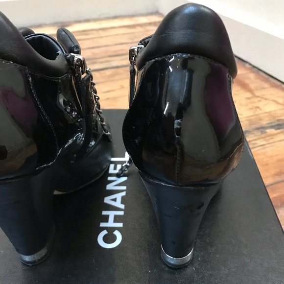 Authentic Chanel Chain Short Boot - Picture 5 of 8